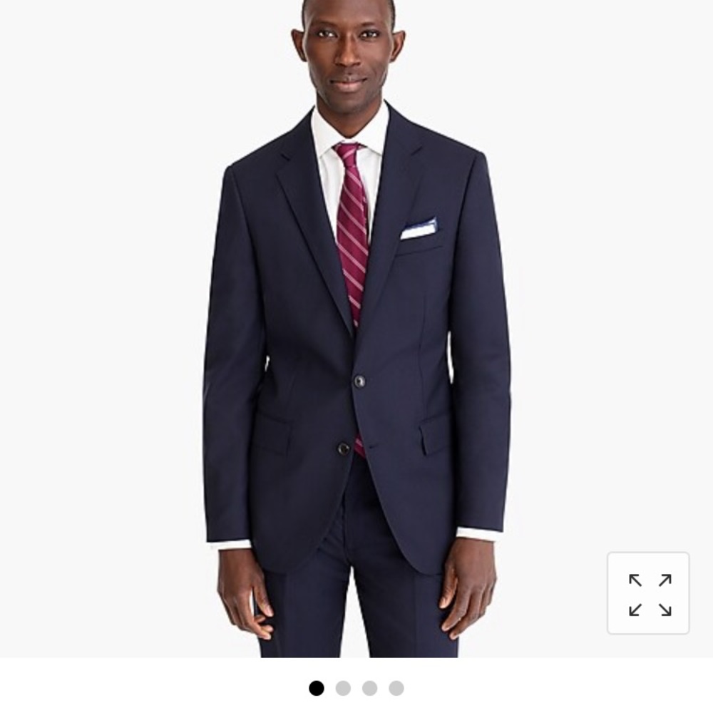 J. Crew Ludlow Travelers Italian wool suit in navy